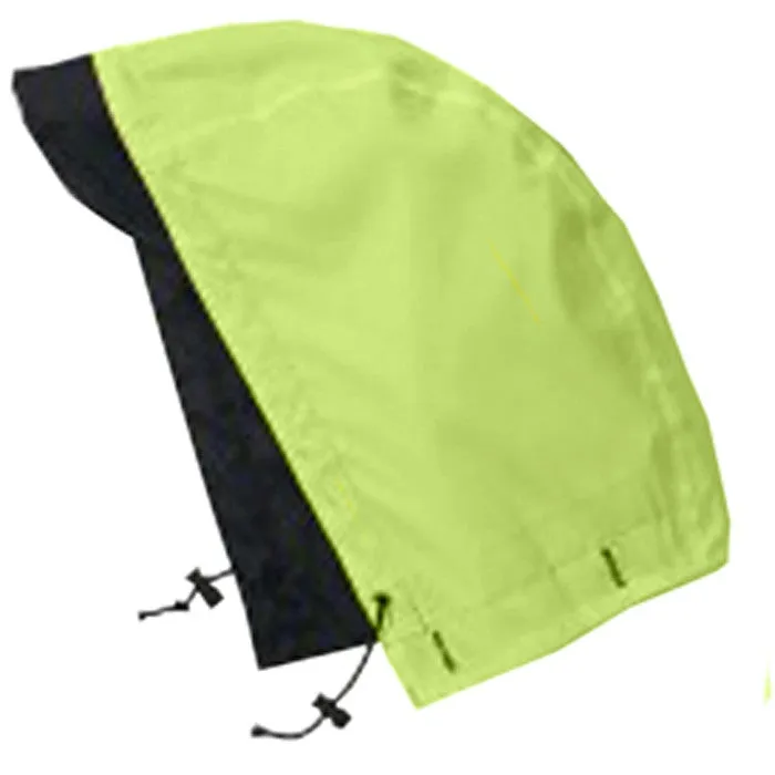 Safety Green To Black - Reflective High-Visibility Reversible Rain Parka with Hood