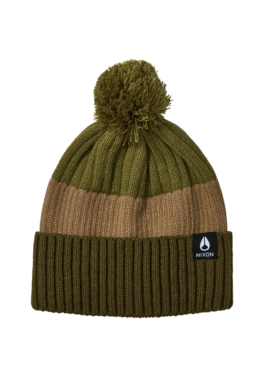 Schrader Pom Beanie - Olive / Multi