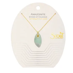 Scout Organic Stone Necklace - Amazonite Stone Of Courage