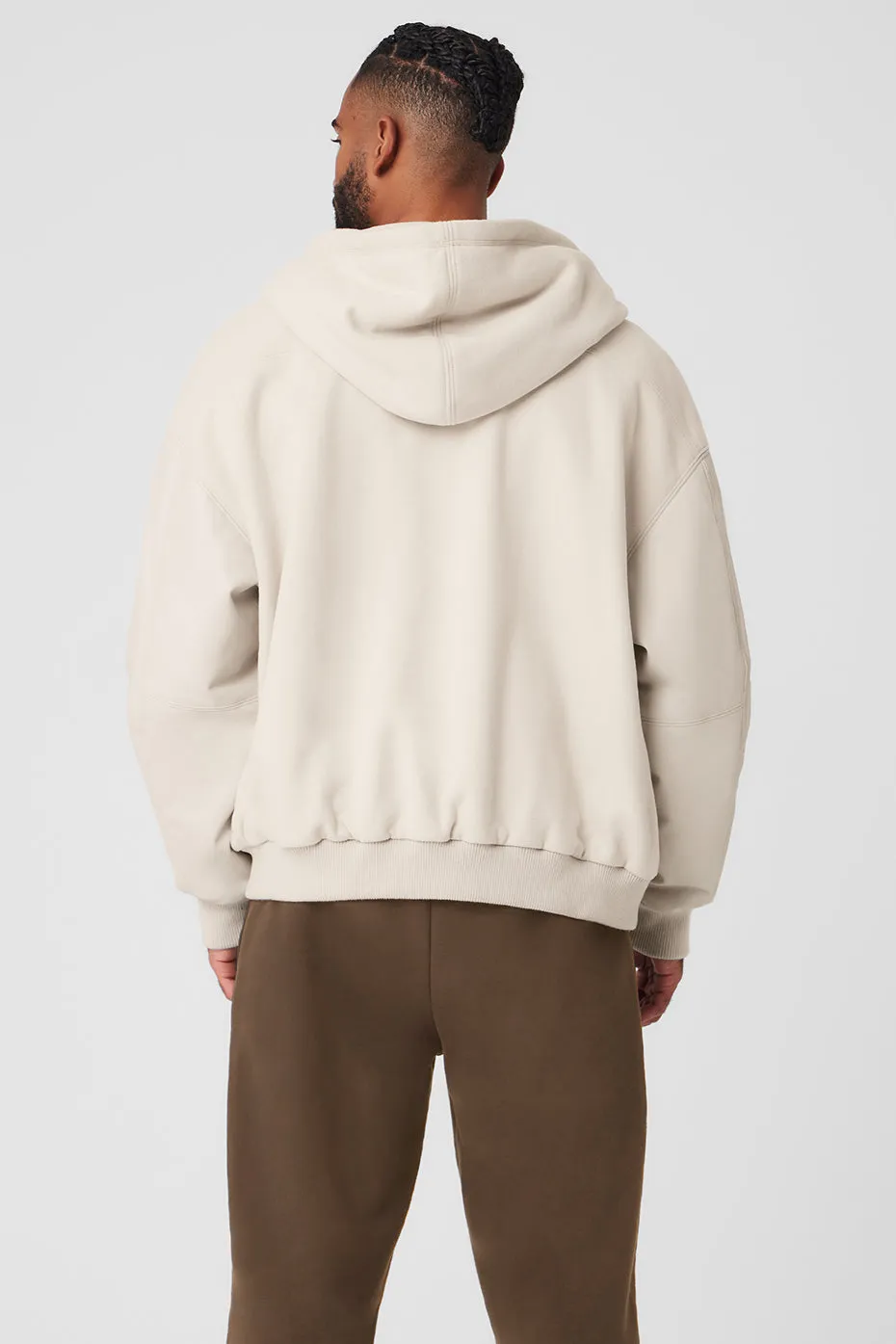 Select Hooded Bomber Jacket - Bone