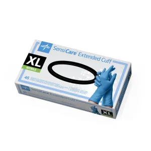 SensiCare Extended Cuff Nitrile Exam Gloves, X-Large (case of 450)