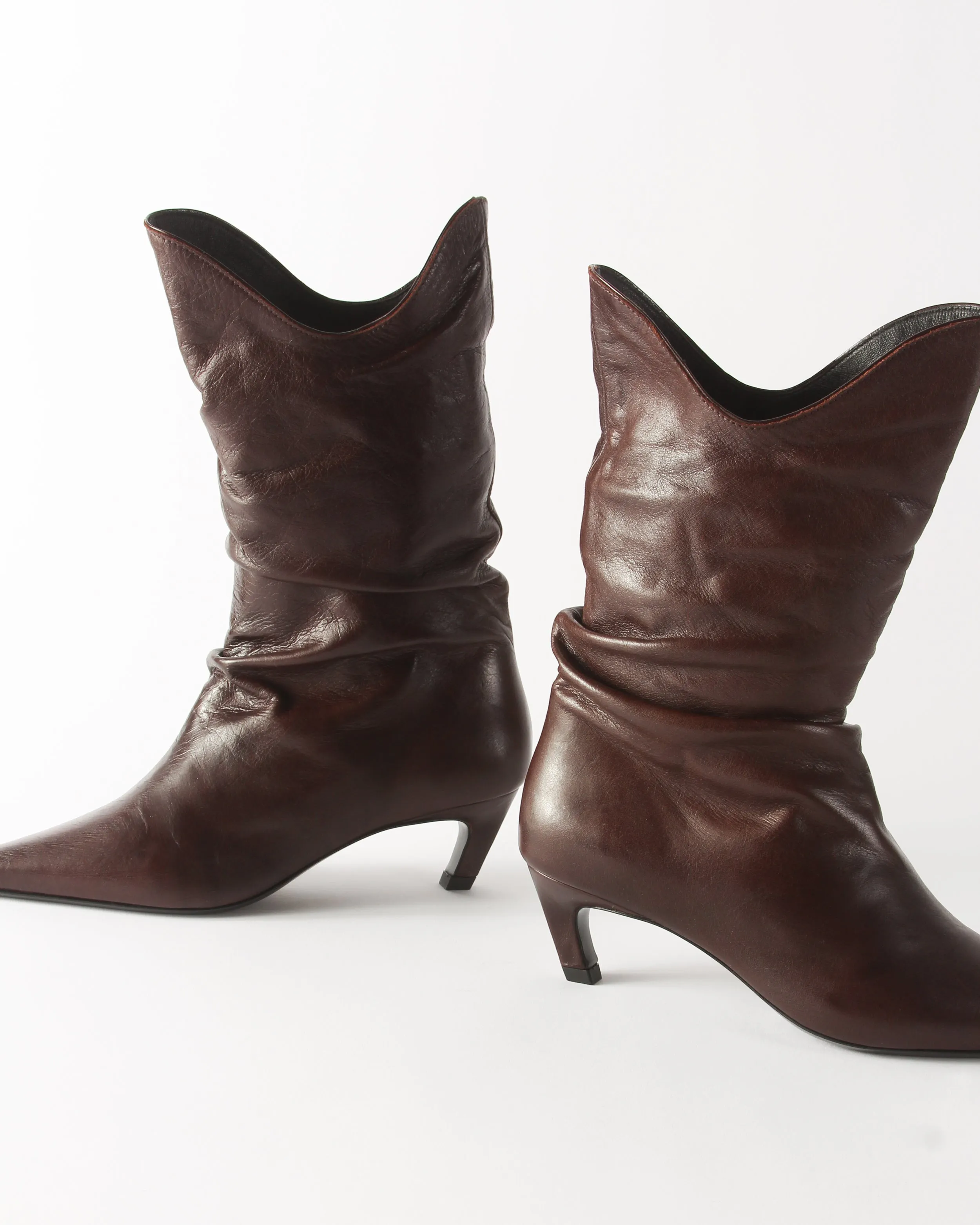 Slouchy Boot Leather Cappuccino