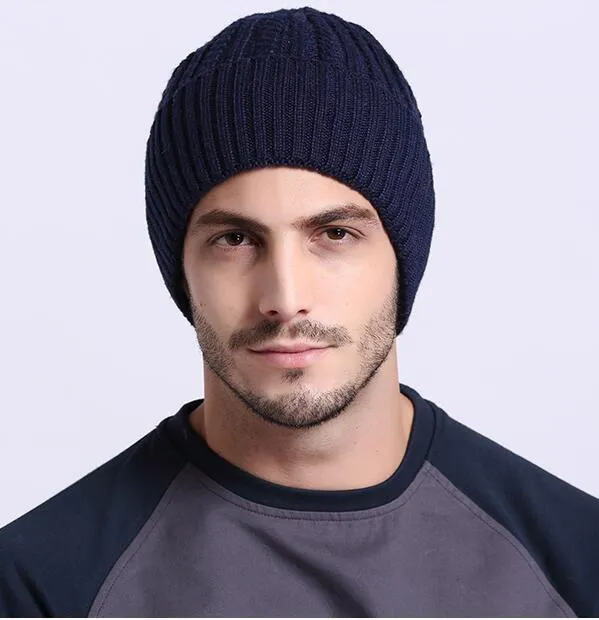 Slouchy Knit Beanie for Men