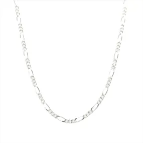 Sterling Silver Figaro Link Chain Necklace