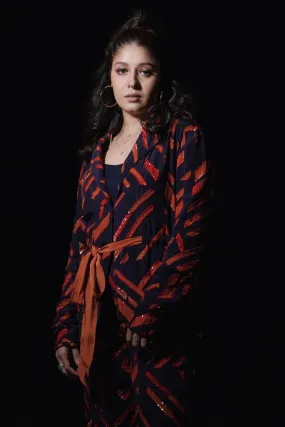 Sunidhi Chauhan In Printed Jacket & Printed Pants