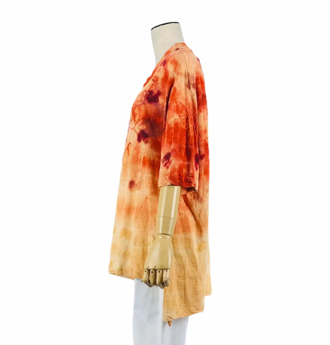 Sunset Burst Hand Dyed Tunic Top | Size M