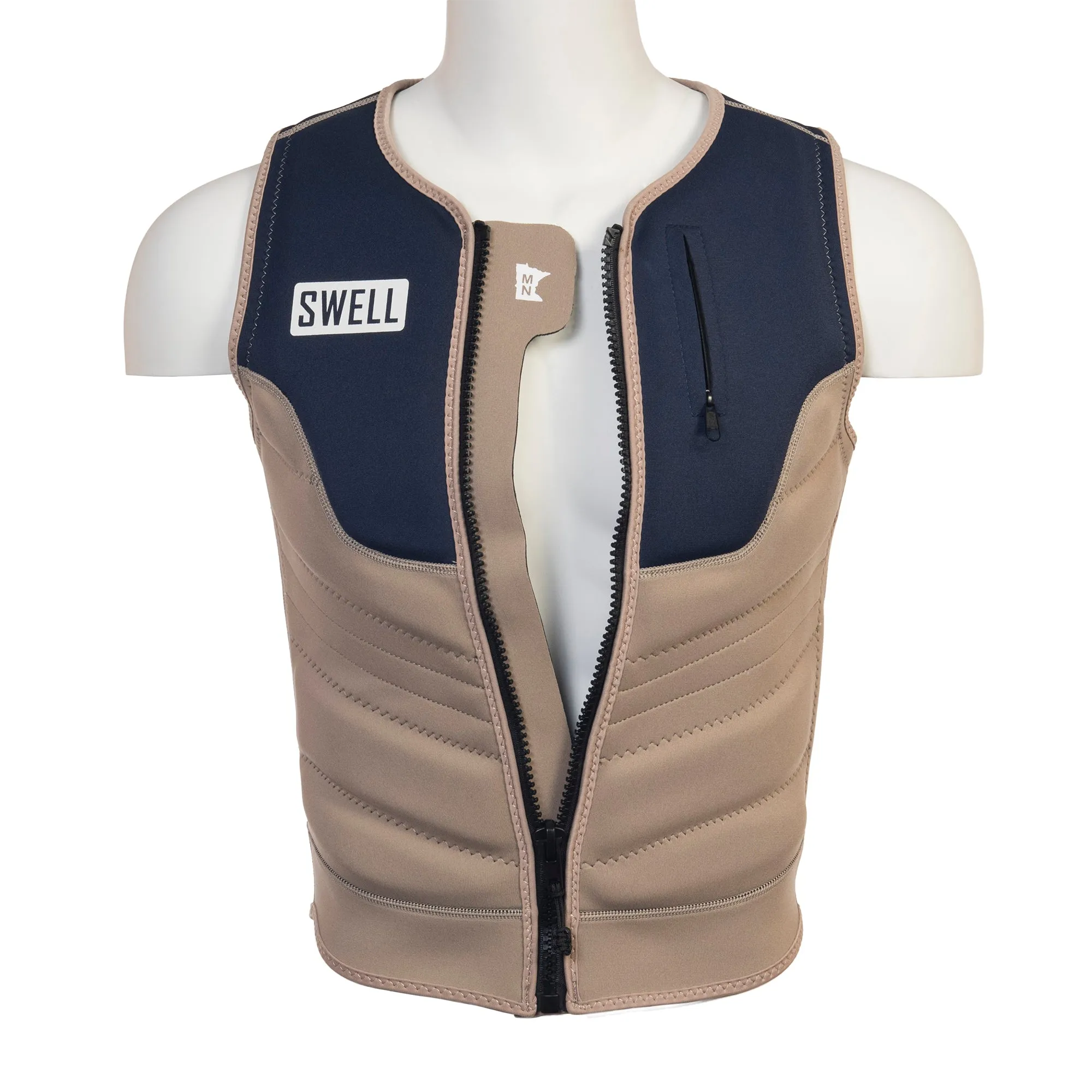 SWELL Pro Comp Vest - Men's Camel -  Neoprene Jacket