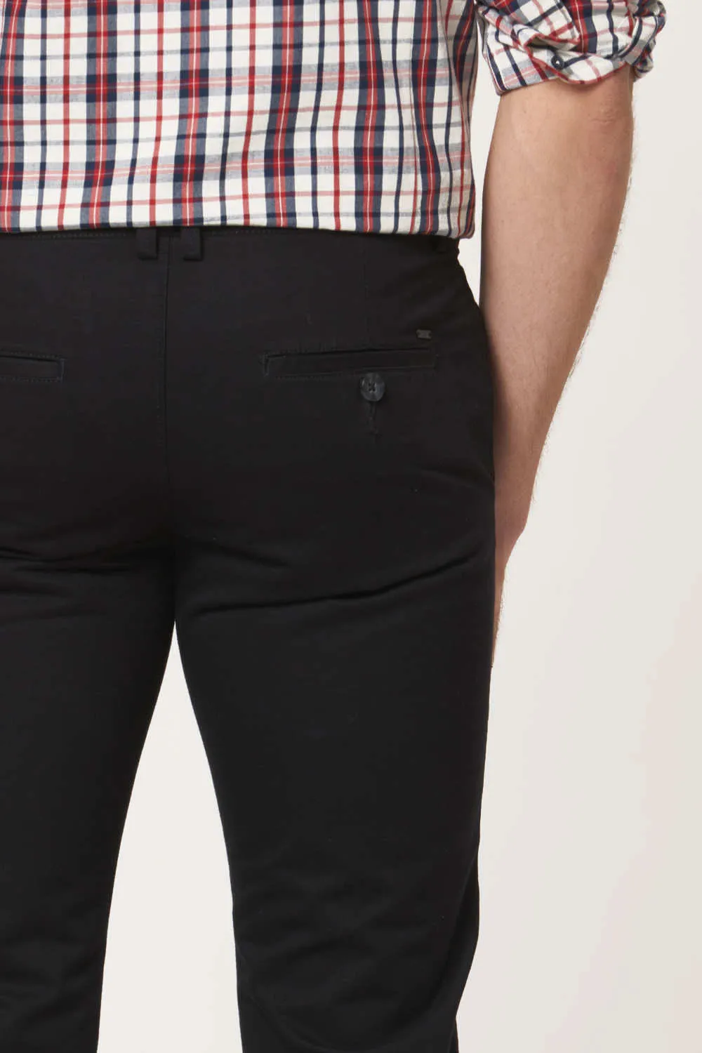 Tapered Fit Cotton Trouser