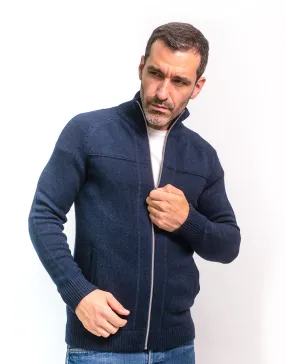 The Cashmere Hunter Jacket in Nero Navy