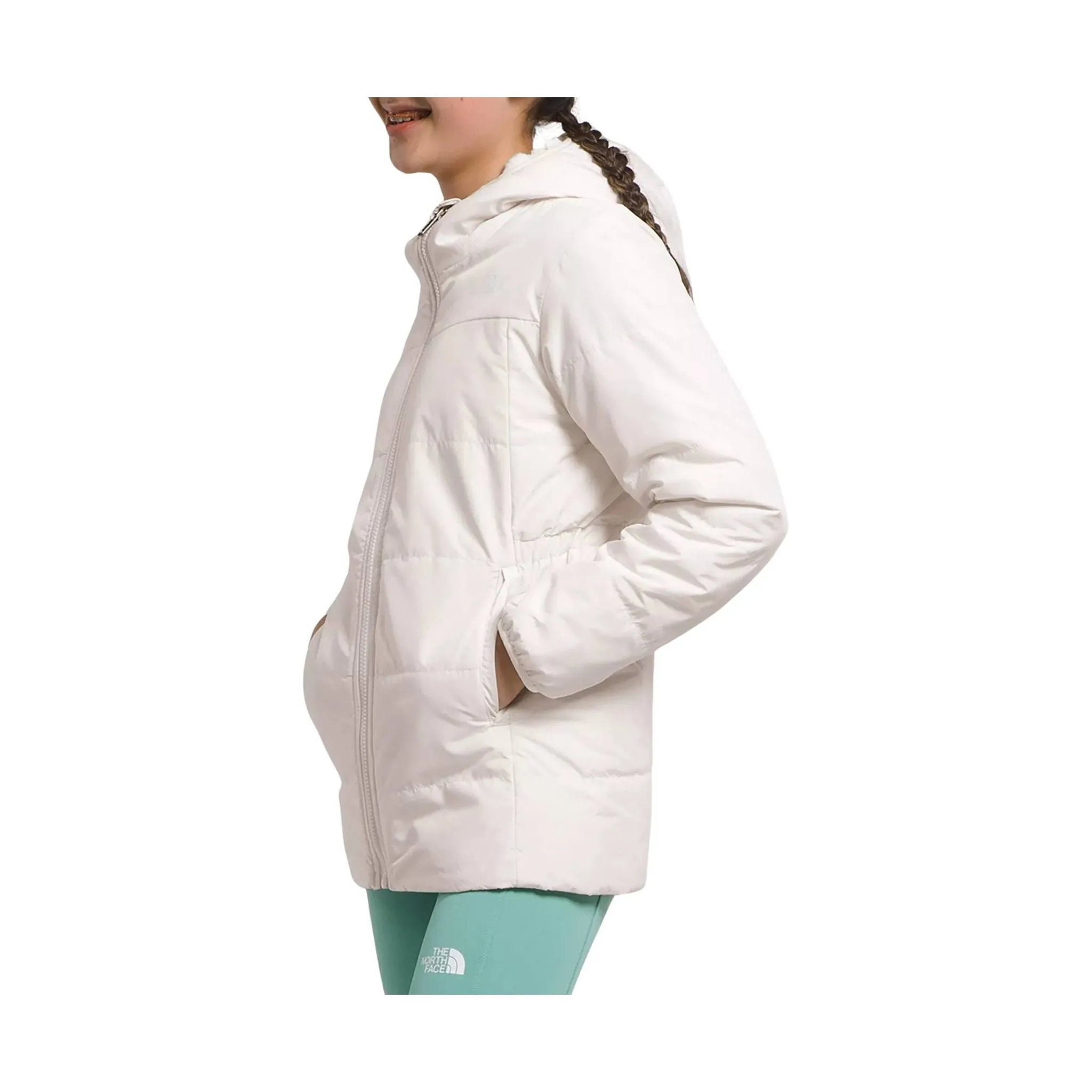 The North Face Kids' Reversible Mossbud Parka - Gardenia White