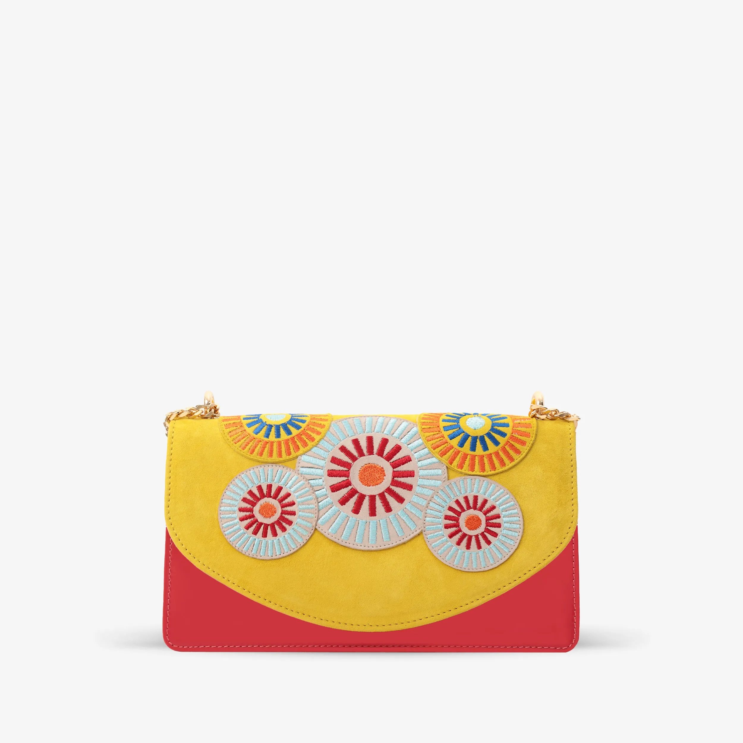 The Parama Yellow Leather Handbag