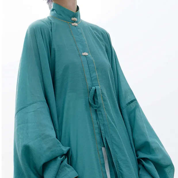 Tian Shui 天水 Sky Water Late Ming Duijin Changshan Parallel Panel Shirt