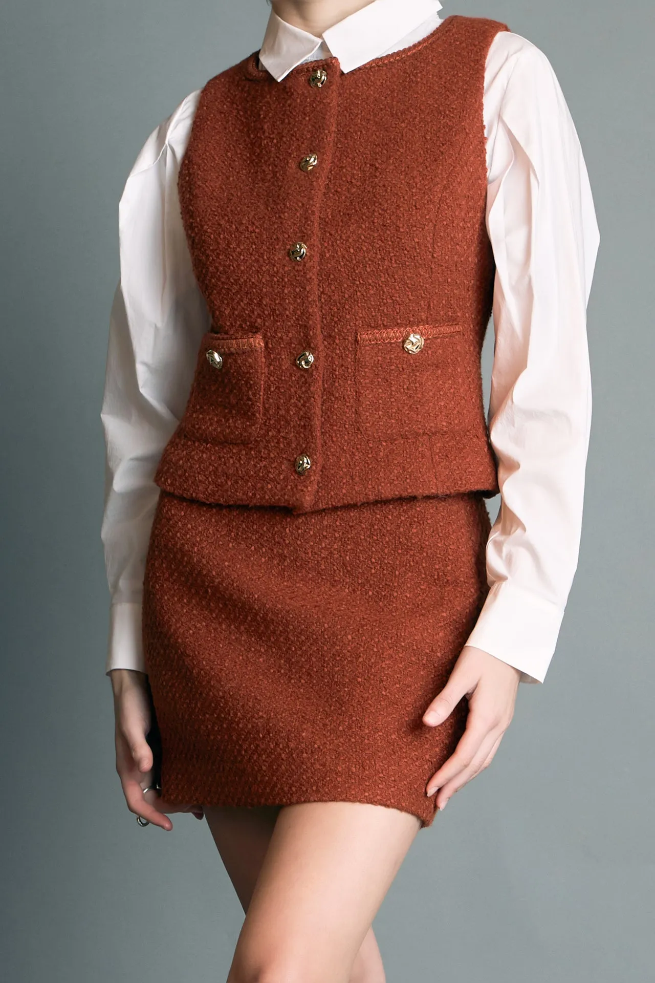 Tweed Vest