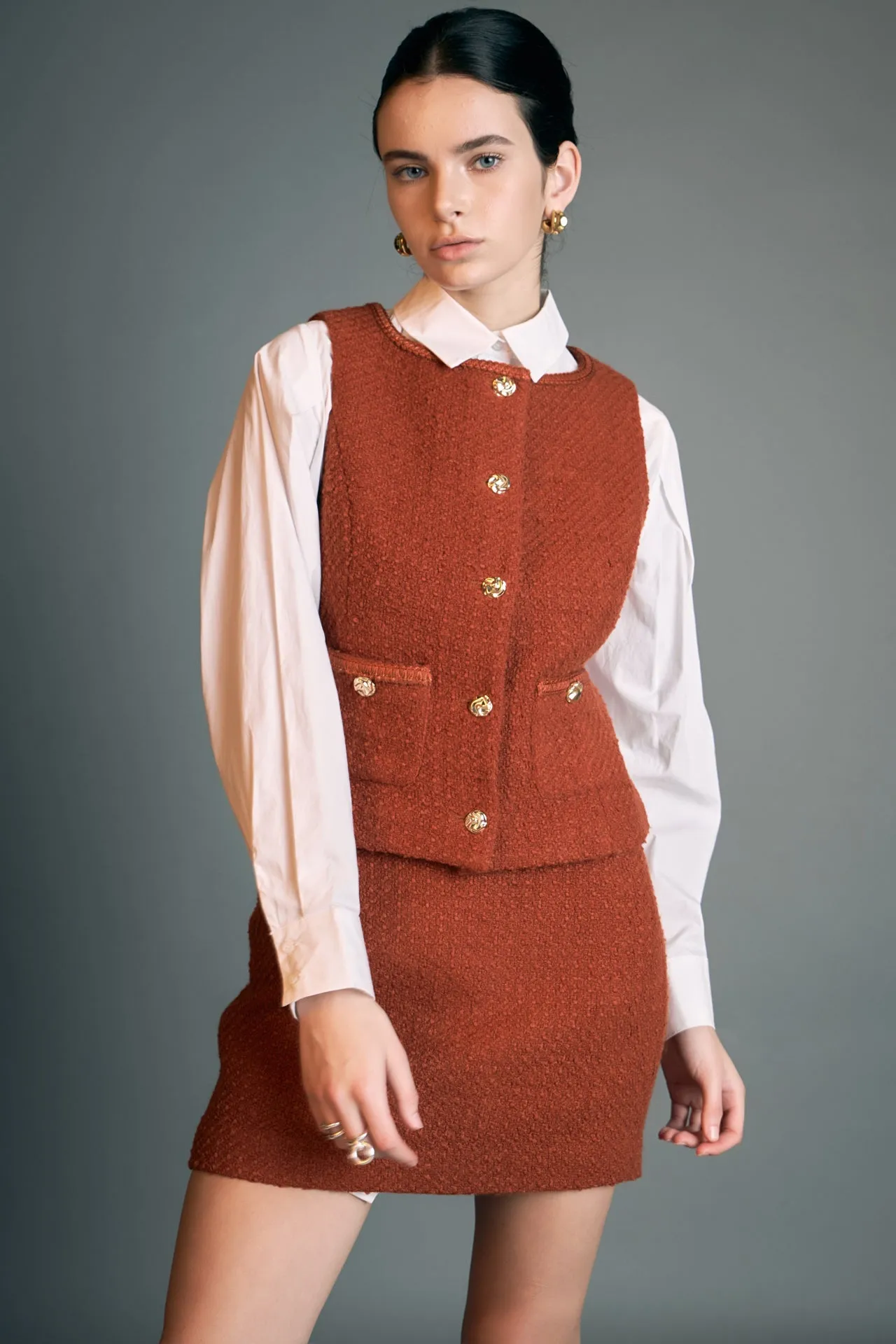 Tweed Vest