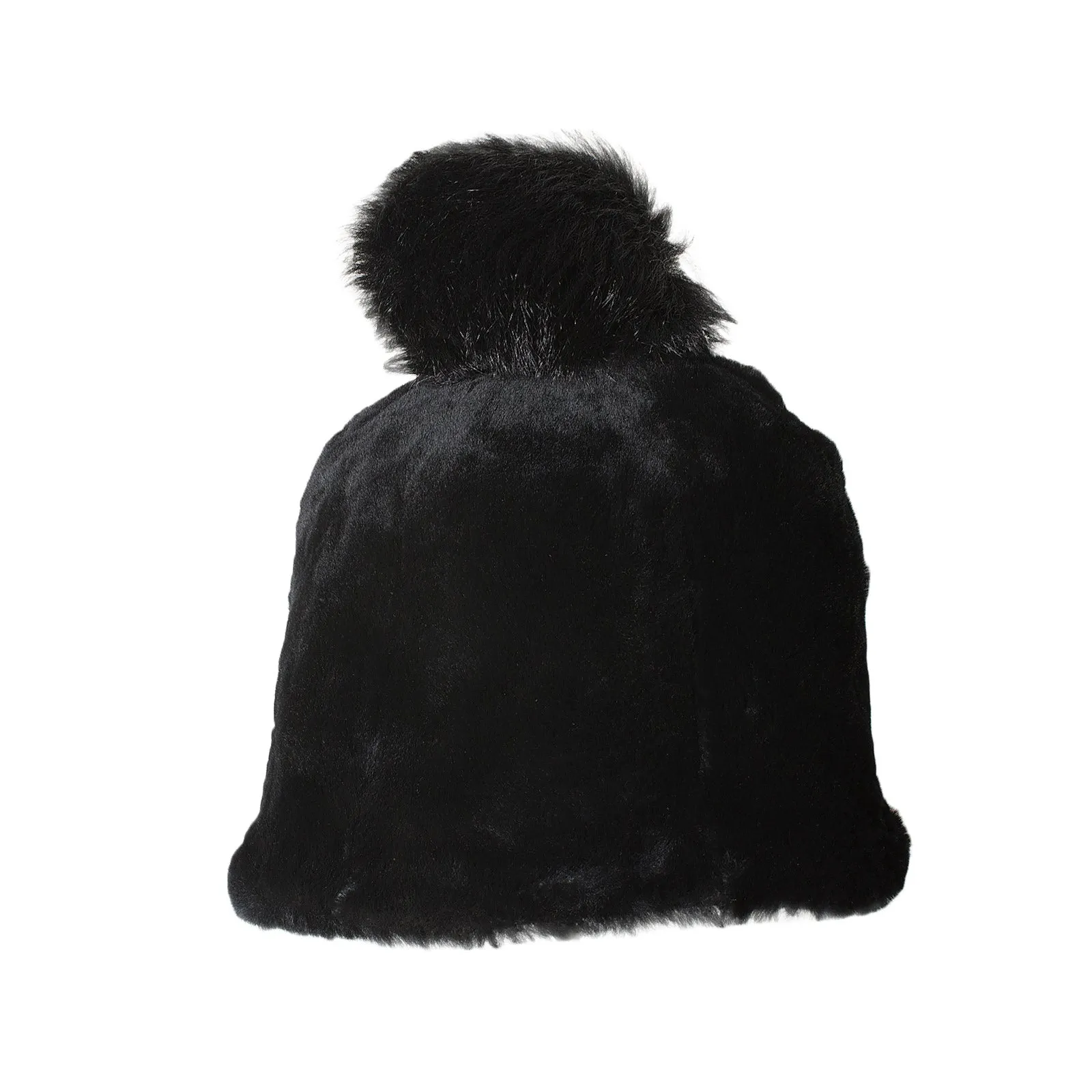 UGG Solid Sheepskin Beanie Black - Women's