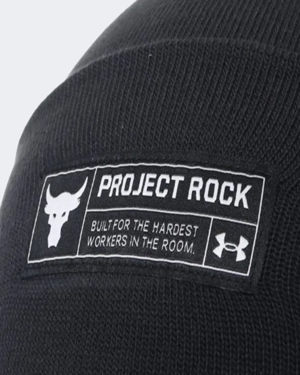 Under Armour Project Rock Unisex Training Beanie Black/White 1373109-001