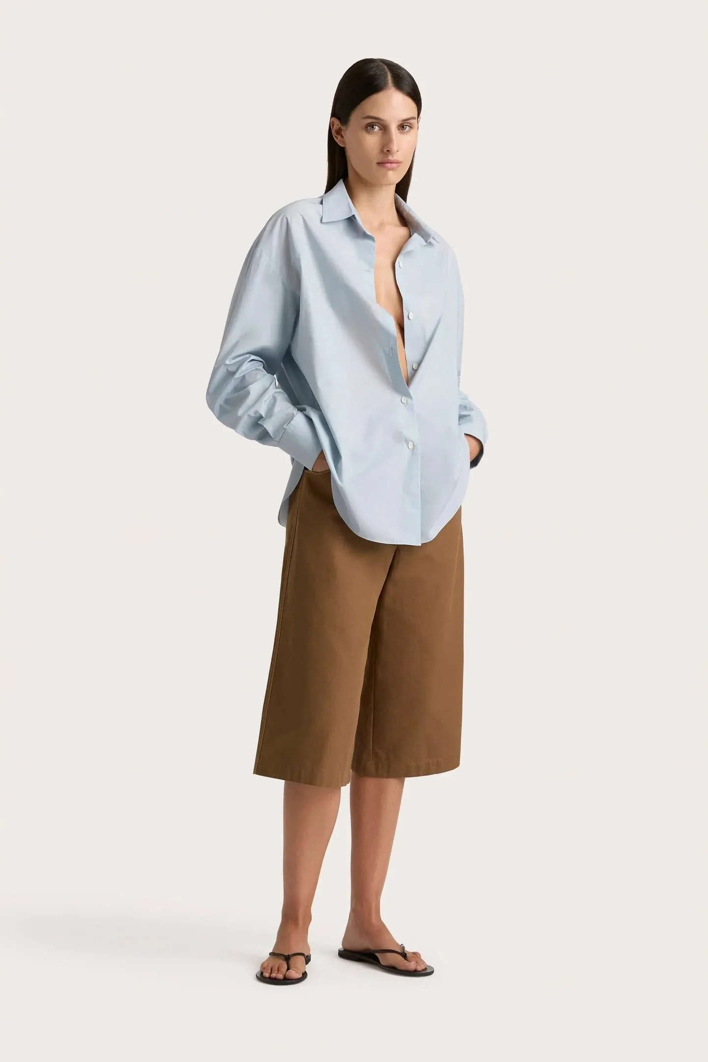 VIESTE OVERSIZED SHIRT - SKY BLUE