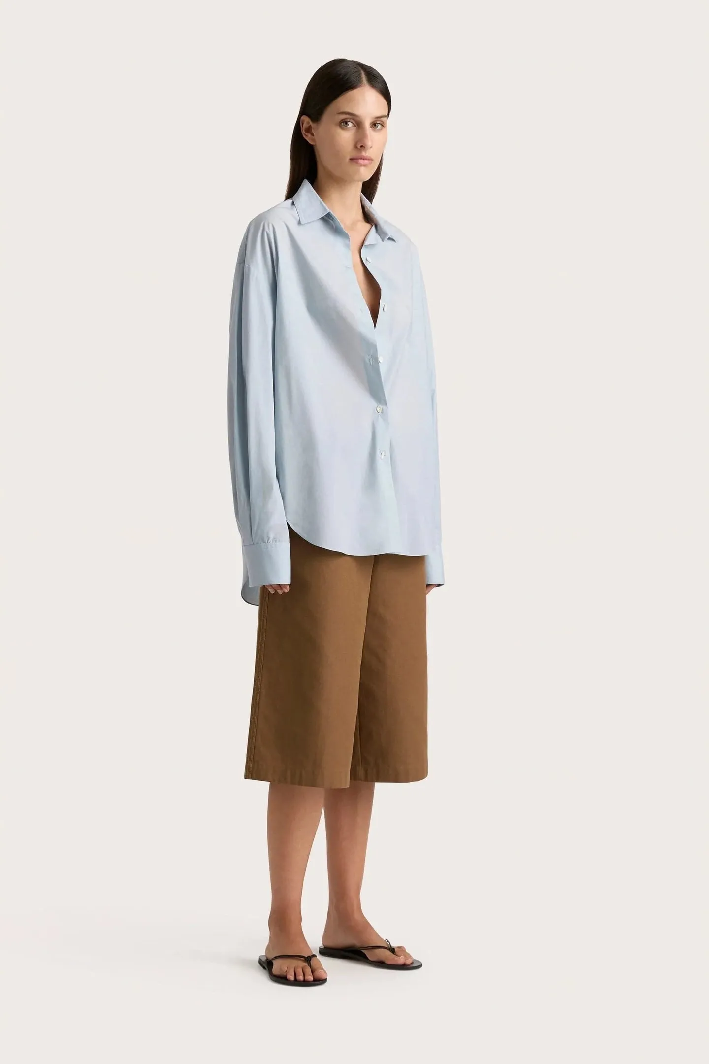 VIESTE OVERSIZED SHIRT - SKY BLUE