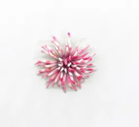 Vintage Pink and White Chrysanthemum Brooch