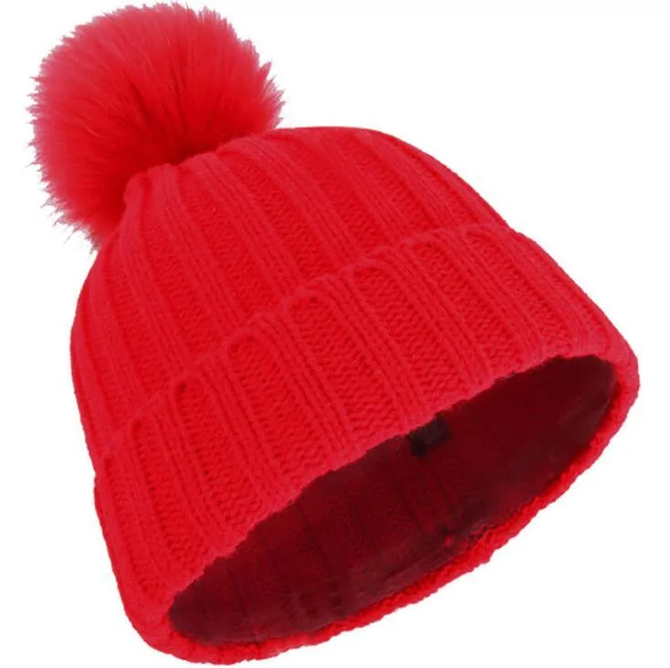 Warm Slouchy Knit Beanie Cap For Women