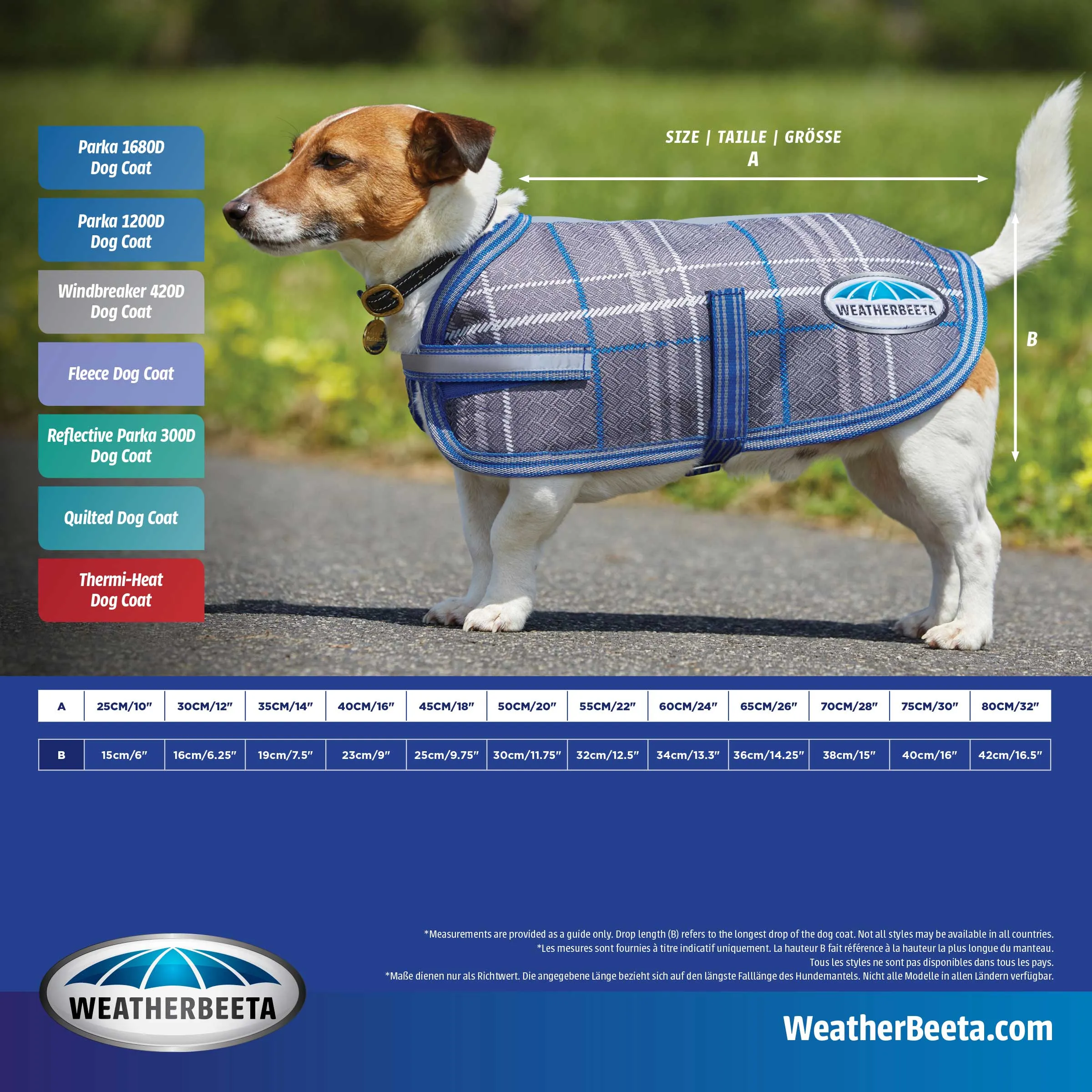 Weatherbeeta ComFiTec Reflective Parka 300D Dog Coat