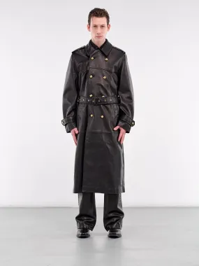 Western Leather Trench Coat (CO27L-LE01-BLACK)