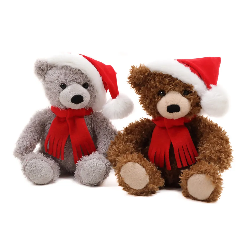 Xmas Junior Bear Gray 10"